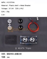 GRC Retro 18-20mm Spot Lights-18mm/Lined TRX4 Axial TRX6 Scale 1:10 RC 