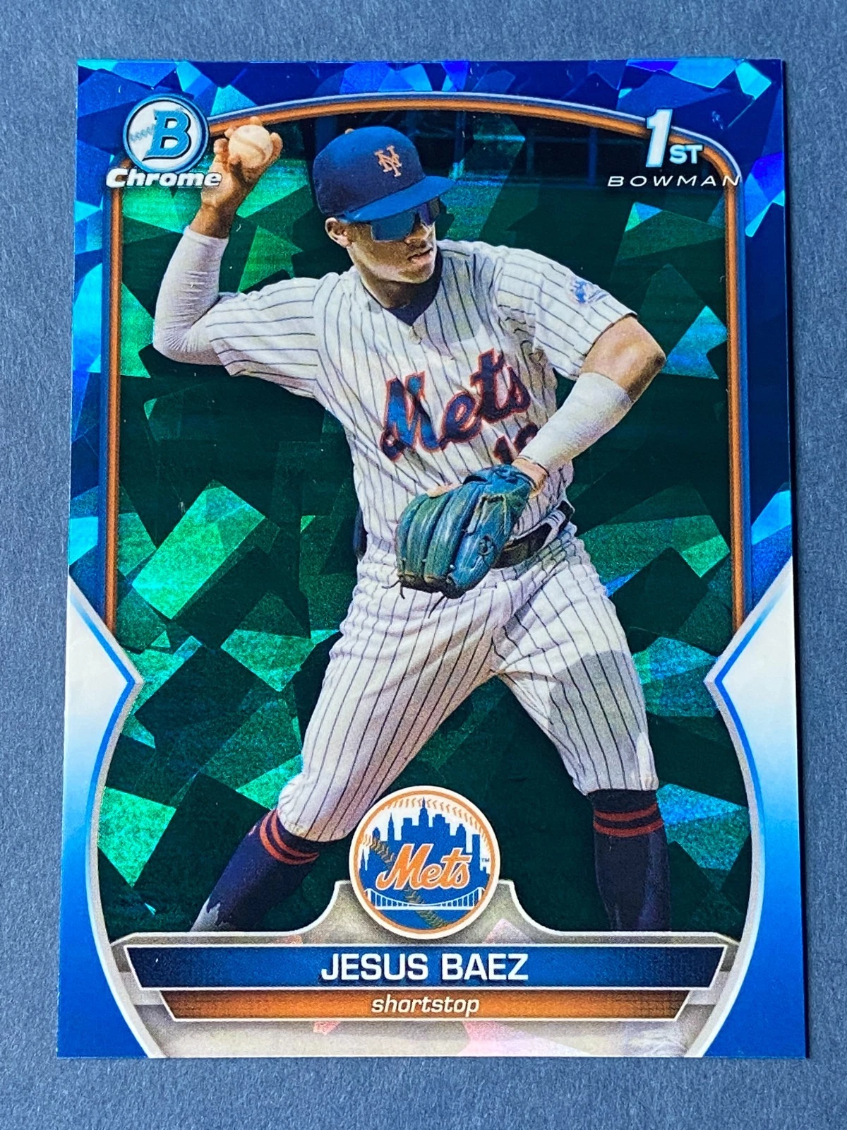 Jesus Baez 1st - 2023 Bowman Chrome Sapphire Edition - Mets Cardinals prospect