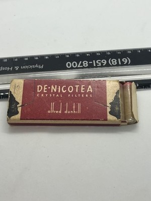 De-nicotea Alfred Dunhill crystal Filters Cigarette vintage box (i2026i)