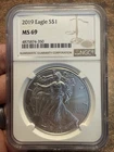 2019 $1 American Silver Eagle NGC MS69 Brown Label