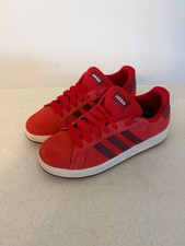 adidas Grand Court 00s Unisex Kids Tennis Shoes Pink Lace Up Size 6 US