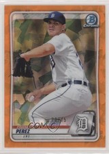 2020 Bowman Chrome Sapphire Edition Orange 23/75 Franklin Perez #BCP-63 3wu