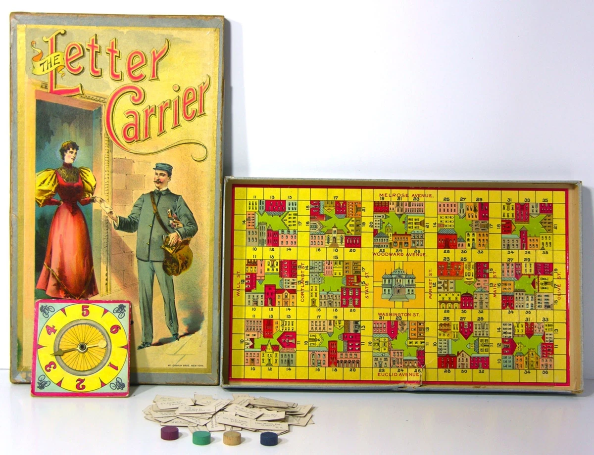 Board 1900 Year Vintage Manufacture Board & Traditional Games for