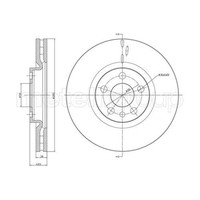 Metelli 2X Bremsscheibe Vorne Ø285 Mm Lackiert FüR Peugeot 807 E 2.0 Hdi 2.2