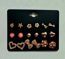 18 Pairs Fashion Alloy Stud Earrings Set for Women - Elegant and Lovely
