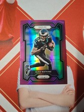 2023 Panini Prizm Football Purple Prizm Quez Watkins /125