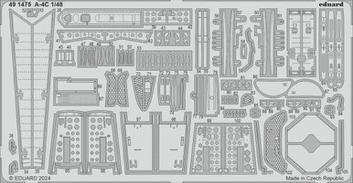 Eduard 491475 1/48 A-4C Photo Etched Set for HASEGAWA