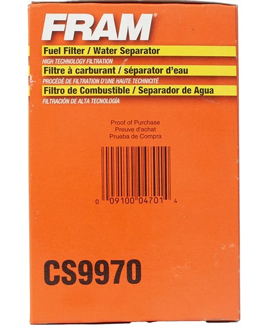 Filtro separador de agua combustible FRAM se adapta a International Champion Bus modelo ID CS9970 Foto 4 de 4