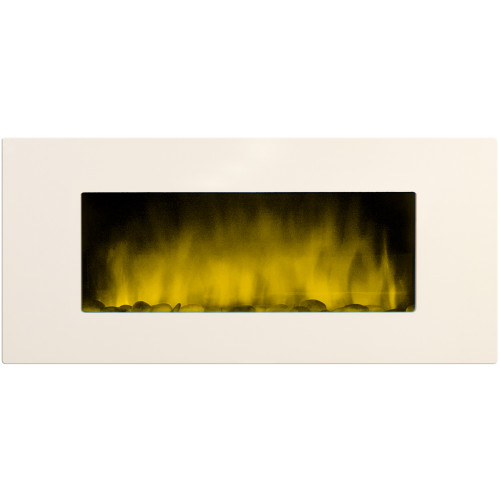 Cheminée White Loft XXL Chemin'Arte : radiateur électrique design 2000W blanc