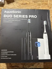 AquaSonic Duo Series Pro Ultrasonic Whitening 2 Person Toothbrushes