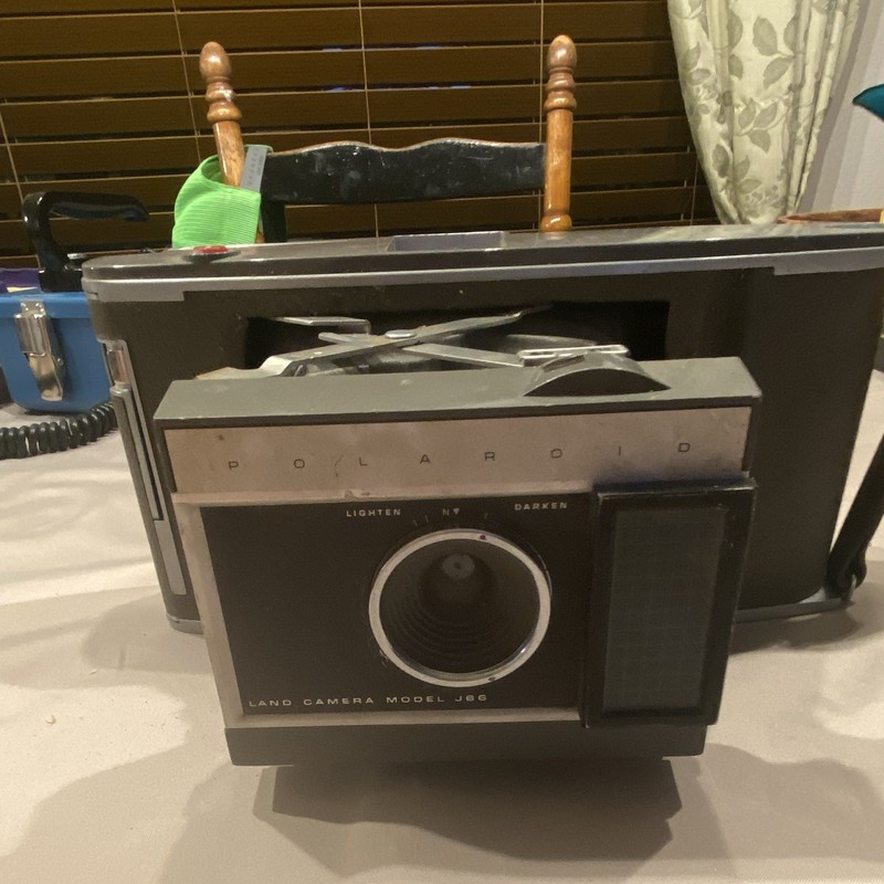 Polaroid Land Camera Model J66 Folding Instant Camera, Gray