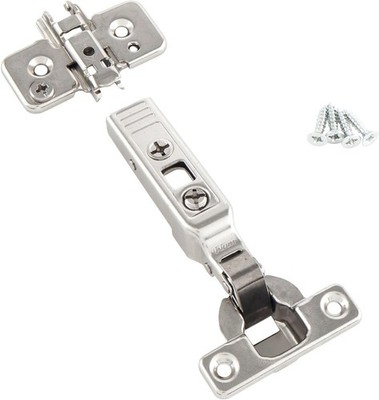BLUM Clip top Mini-Scharnier | Möbelband; Eckanschlag, 2 Stück inkl. M