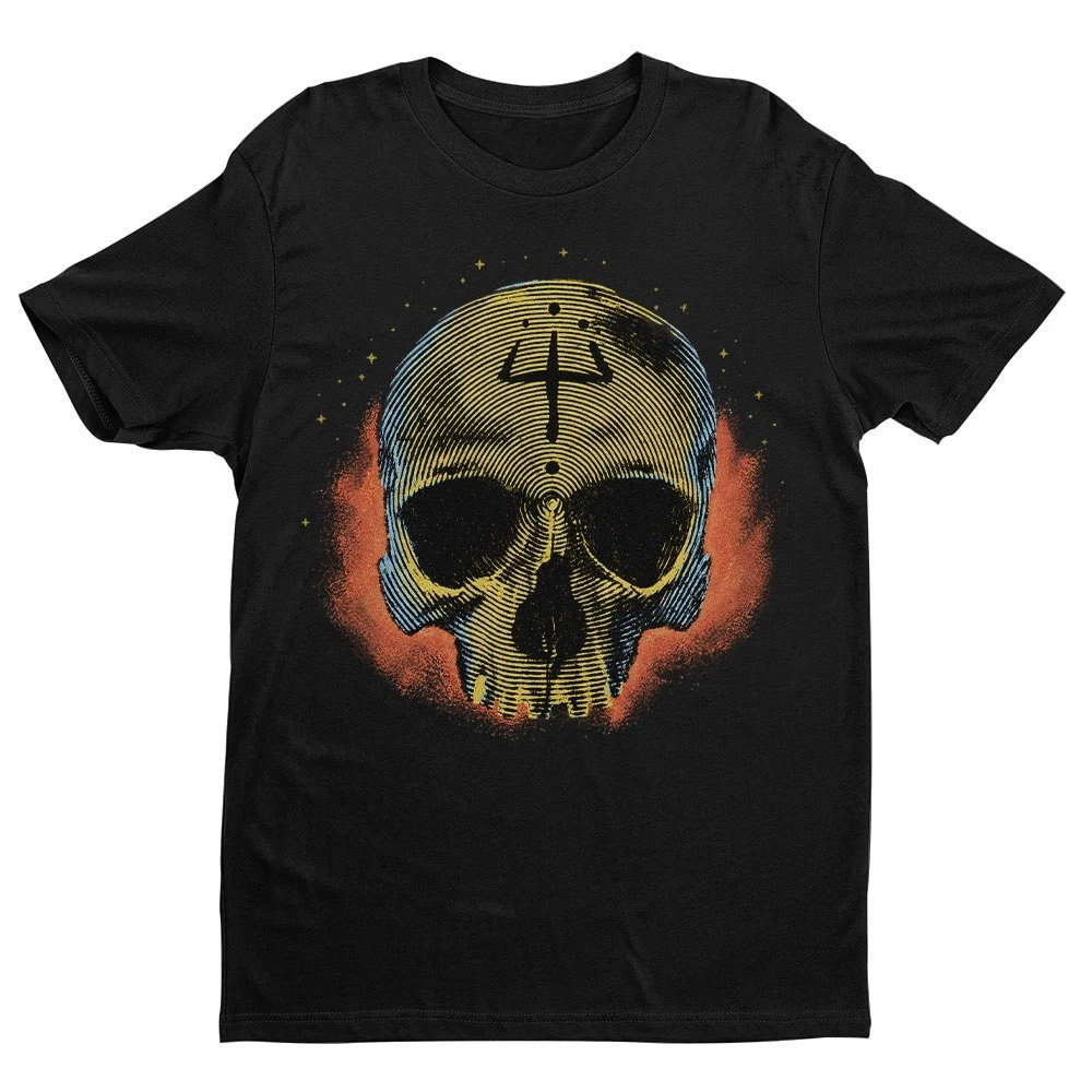 Retro Dark Skull Unisex T-shirt | Gothic Skull Shirt Gifts for Men