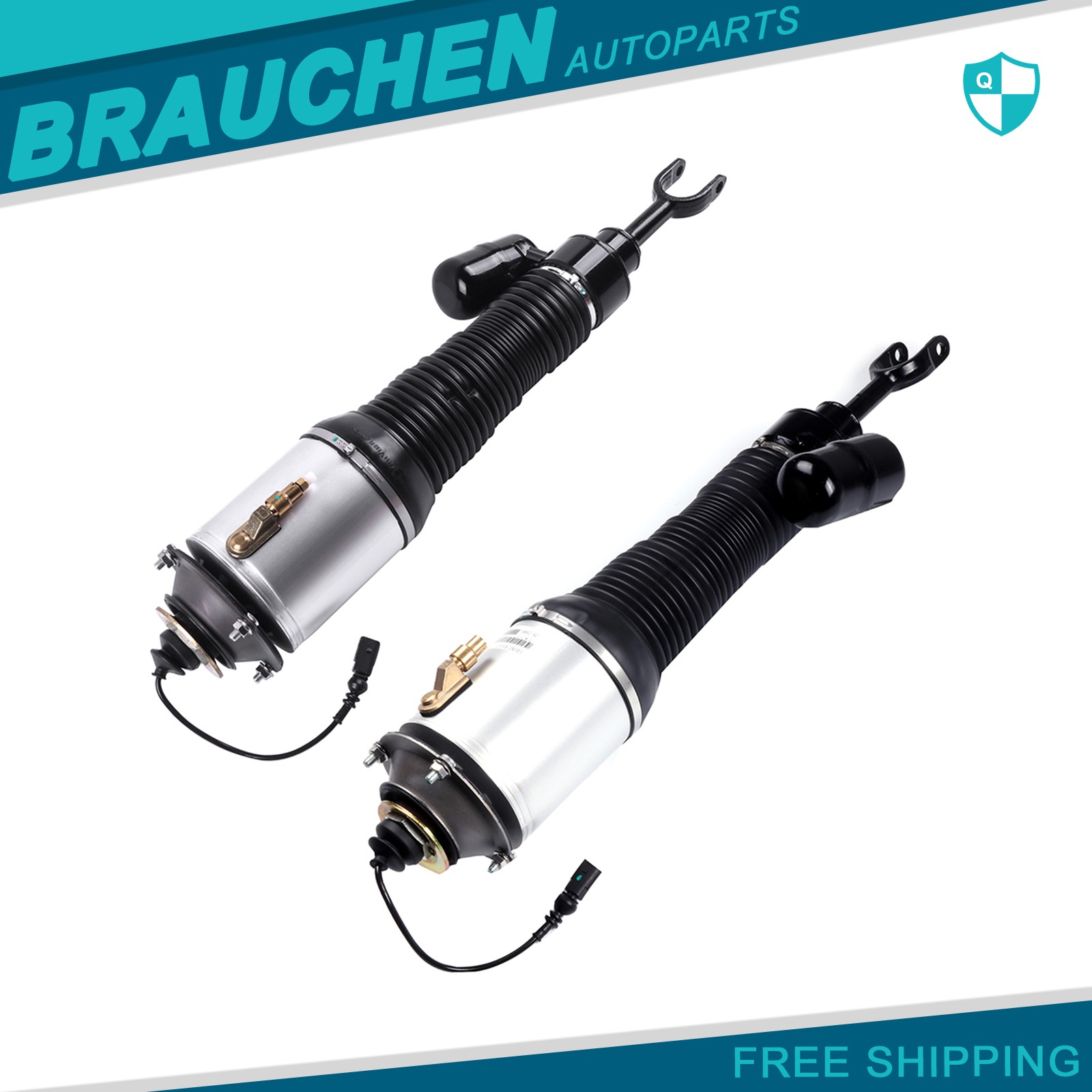Pair Front Air Suspension Shock Strut For Bentley Continental GT GTC Supersports