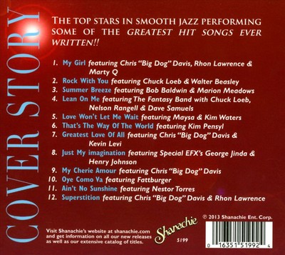 VARIOUS ARTISTS - COVER STORY: SMOOTH JAZZ PLAYS YOUR FAVORITE [DIGIPAK] NEW CD