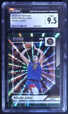 2024-25 Panini Donruss Nikola Jokic Holo Green Laser Nuggets CGC 9.5 MINT+