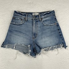 Abercrombie Fitch The Cut Off Short Curve Love Denim Jean 26/2 Actual 28