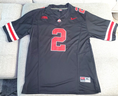 BLACKOUT Caleb Downs Ohio State OSU Jersey Buckeyes Stitched 2 FUSE Stitched