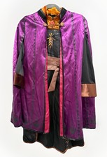 NUEVO CON ETIQUETAS Disney Frozen Anna Púrpura Vestido Capa Vestido Niño 9/10 Disfraz Halloween 2 un.