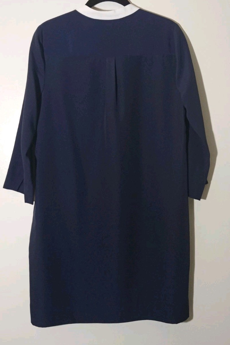 j crew navy shirt dress JCrew Navy Linen Shirt Dress