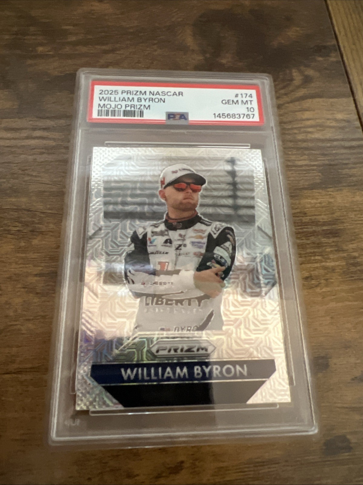 William Byron 2025 Prizm NASCAR Mojo Door Number 24/25 PSA 10
