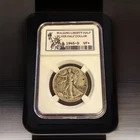 1945-D / WALKING LIBERTY HALF DOLLAR [DB-6625-003] (VINTAGE) KEEPSAKE SLAB / VF+