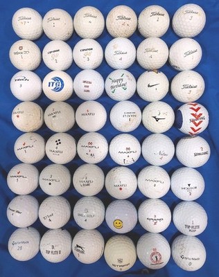 48 (3A) Assorted Non-Premium Golf Balls - FREE SHIPPING - 29 Cents/ball