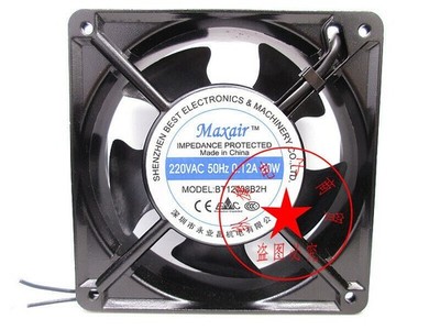 1PC Maxair BT12038B2H 220V 0.12A 20W welding machine cooling fan *mq