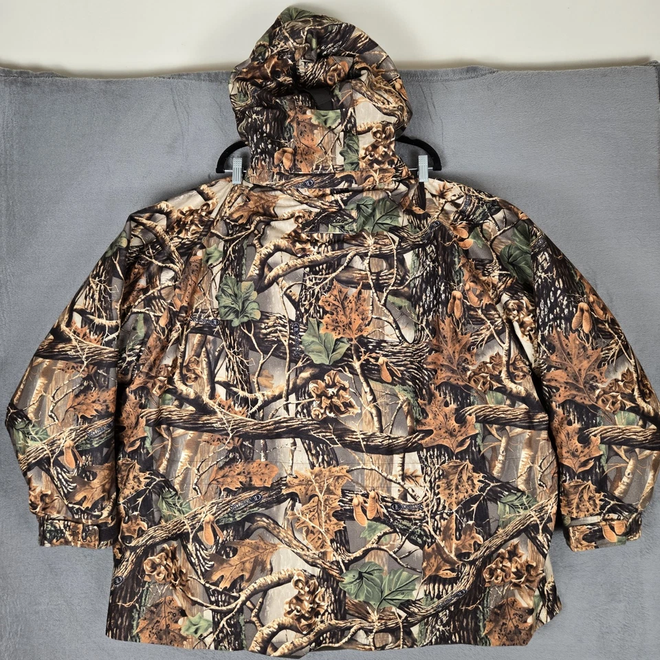 Cabelas 3 In 1 Parka Jacket Mens 3XL Dry Plus Revolution Fleece Seclusion3D Camo - Image 2 of 4