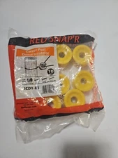  Red Snap'r  ICDY-RS. Corner Post Donut Insulator - Yellow -Bag of 10 - NEW
