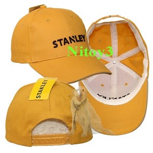 Stanley Tools Gold Cotton Baseball Cap-Hat W/Embroidered 3-D Logo Men One Size