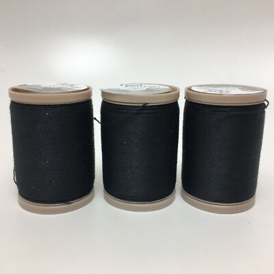 Dual Duty XP Heavy Thread 125 Yards, Black, Pack of 3