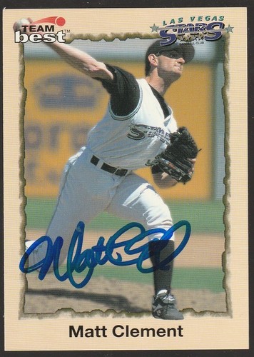 1998 Team Best Matt Clement #63 IP Autogramm signed Karte