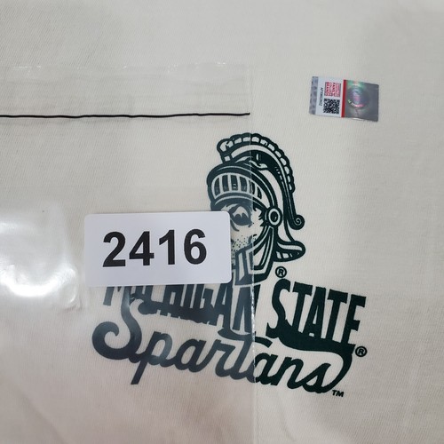 Michigan State Spartans Shirt Men 3XL Ivory Double-Sided Short Sleeve Sparty NWT - Picture 8 of 8