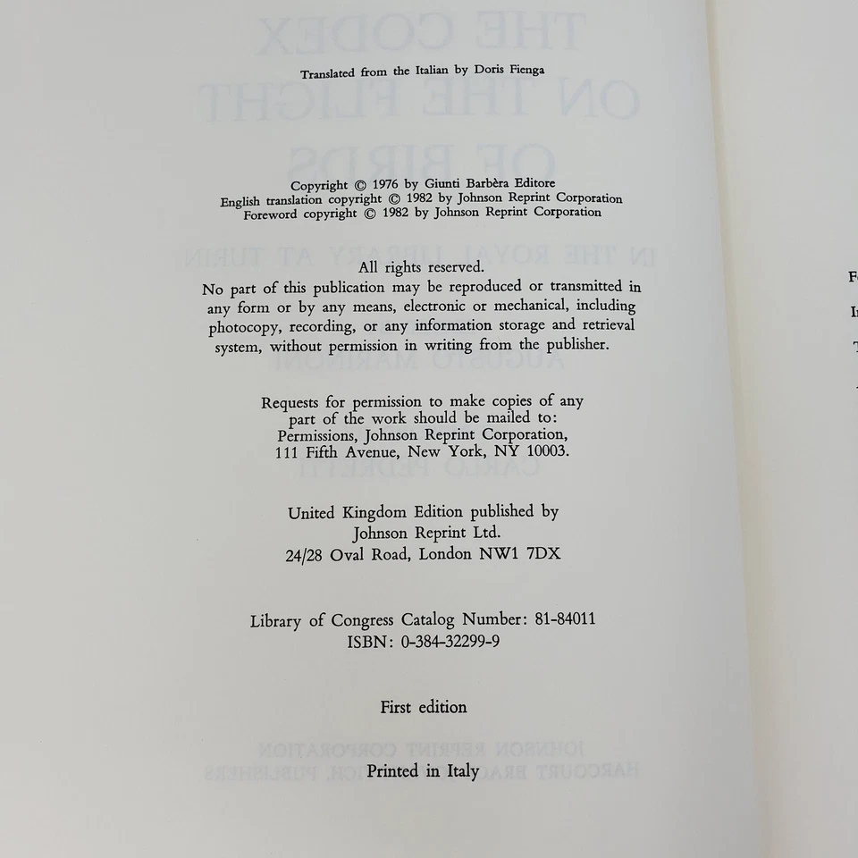 Codex on the Flight of Birds (Leonardo Da Vinci, Royal Library at Turin, Rare) - Image 3 of 4