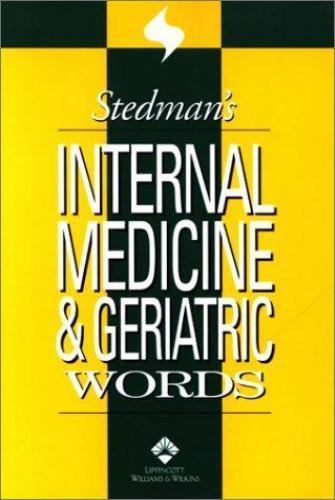 Stedman's Internal Medicine and Geriatric Words, Rockel CMT, Cathy,0781738326, B - Picture 1 of 1