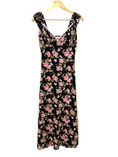 Liberty Love Y2K Babydoll Woman Floral Maxi Dress Sz L Cottagecore Fairygrunge