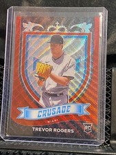 Trevor Rogers RC 2021 Chronicles Crusade Red Wave #157/199 Marlins