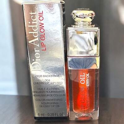 Dior Addict  Backstage Lip Glow Oil 004 Coral Full Size New In Box Authentic