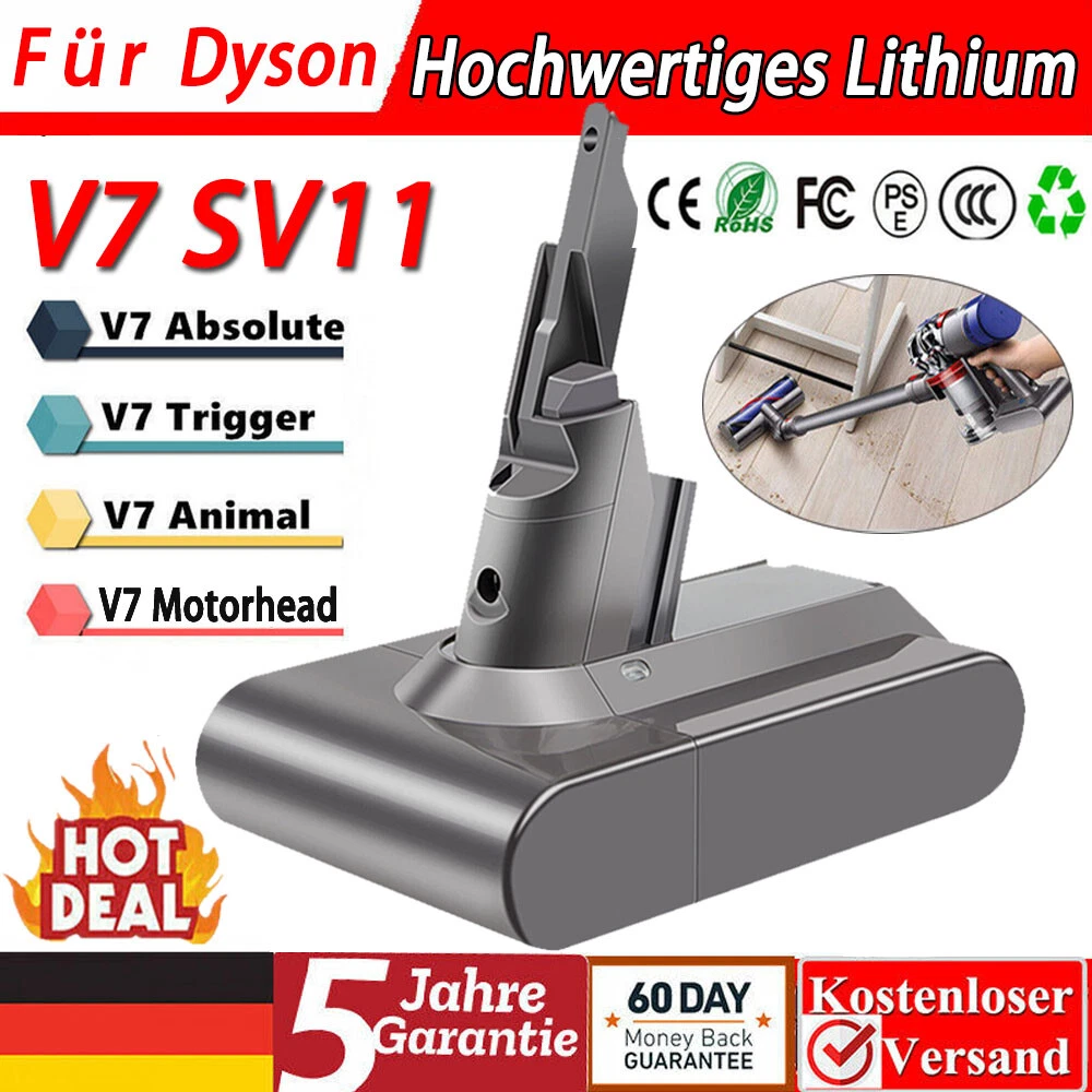 Akku für Dyson V7 Ersatzakku Motorhead V7 Animal Pro Absolute Cord-free SV11