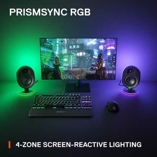 Arena 7 RGB Illuminated 2.1 Gaming Speakers with Powerful Bass, Subwoofer, an... - Afbeelding 6 van 12