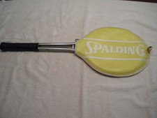 Vintage Spalding Aluminum Tennis Racket 4-1/2 L Great condition with cover