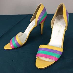 pastel rainbow heels