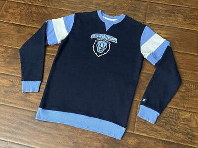 Champion Columbia University Mens Embroidered Long Sleeve Sweatshirt Size S 