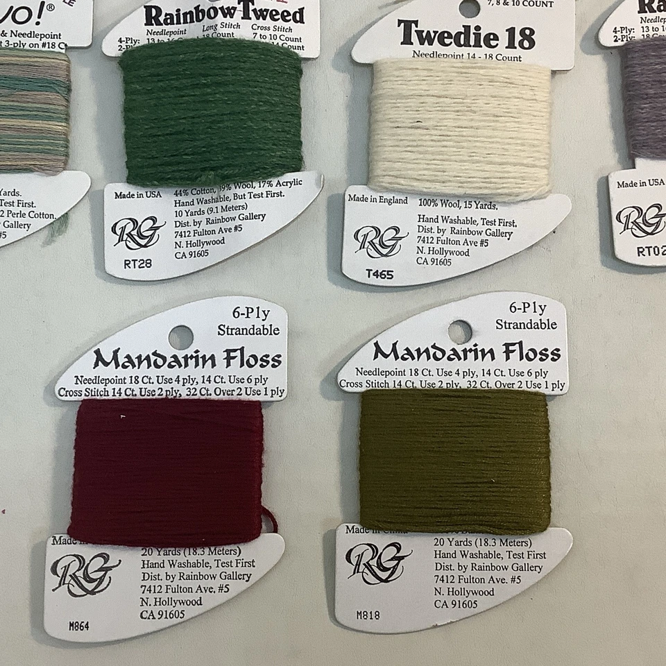 10 Rainbow Gallery Splendor Thread for Needlepoint CrossStitch Linen/Bamboo/Wool - Image 4 of 4