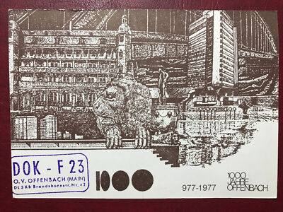 QSL-Karte DL OF HANS HOF, DOK-F23 OFFENBACH, BRD    Empf.-Best. 09.06.1979