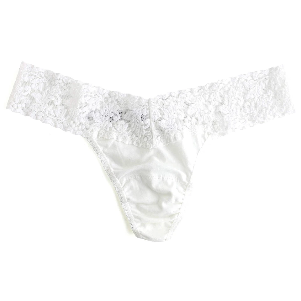 Hanky Panky 297955 Mujer Tiro Bajo Algodón Tanga Paquete de 3 Talla Única (2-12) Foto 4 de 4