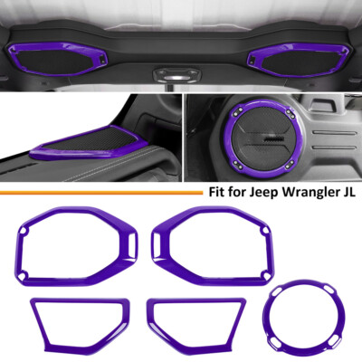 Purple Pillar Roof Speaker Accessories Covers For Jeep Wrangler JL Rubicon 2018+