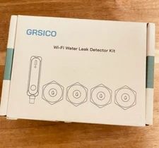 GRSICO Wi-Fi Smart Water Leak Sensor Detector Kit 4 Pack 