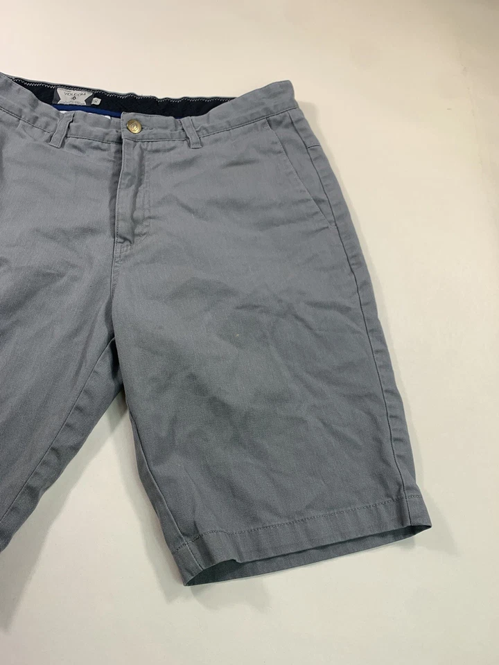 Volcom Shorts Mens 30 Slash Pockets Chino Gray Outdoor Casual - Image 4 of 4